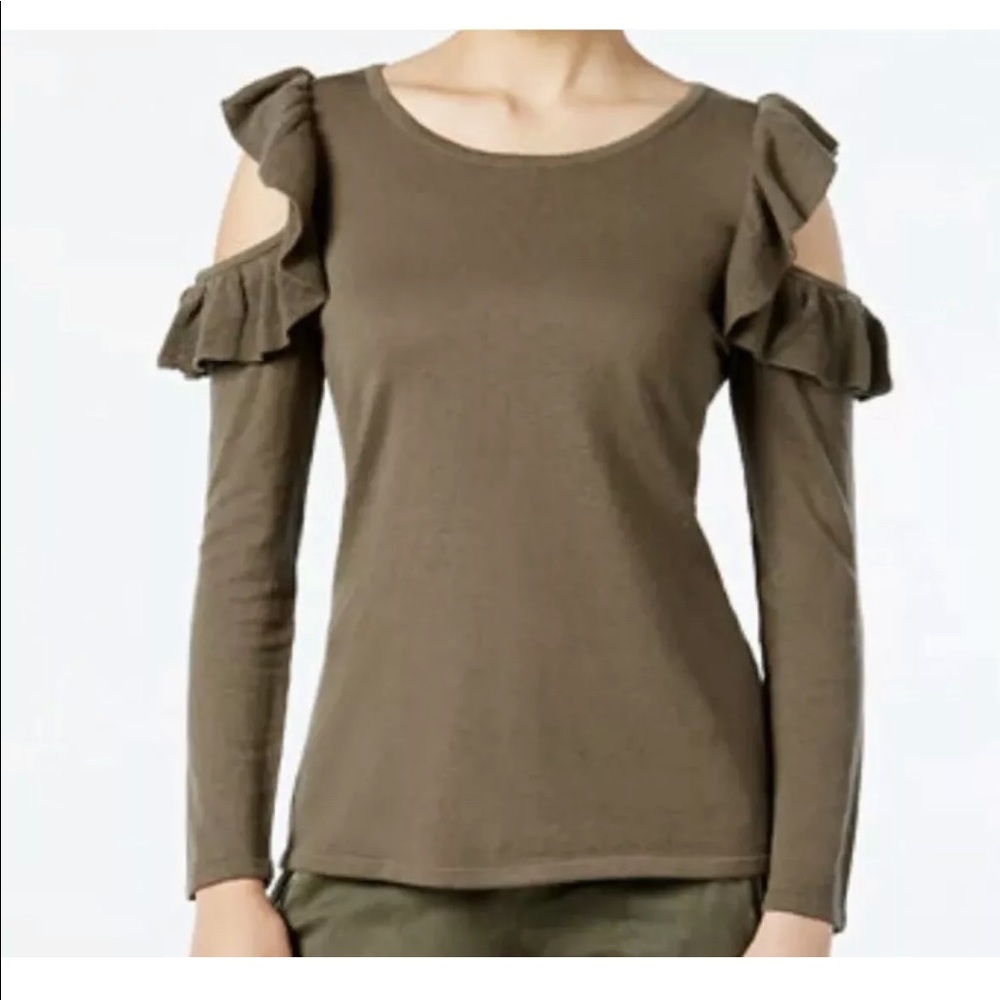 INC International Concepts Cold-Shoulder Sweater M